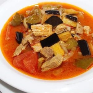 Taskebab with eggplant