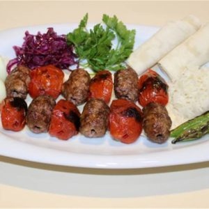 Skewer with tomatoes