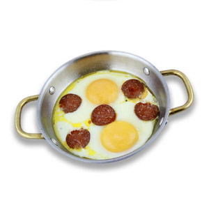 Fried eggs with sausage
