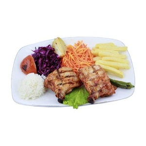Chicken skewers with vegetables