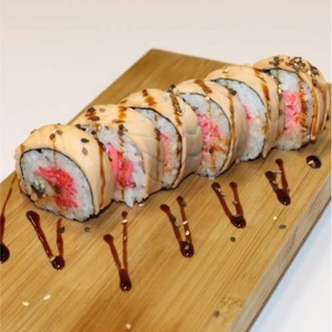 Baked Roll with salmon