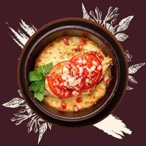 Baked zander fillet with potatoes