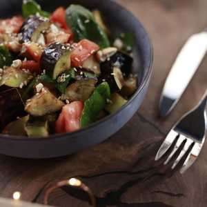 Crispy Eggplant Salad