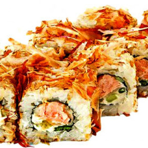 Бонито с жаренным лососем