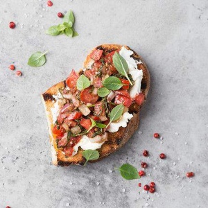 Bruschetta with tomato salsa