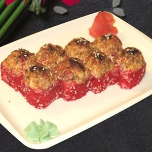 Roll spicy shrimp with eel